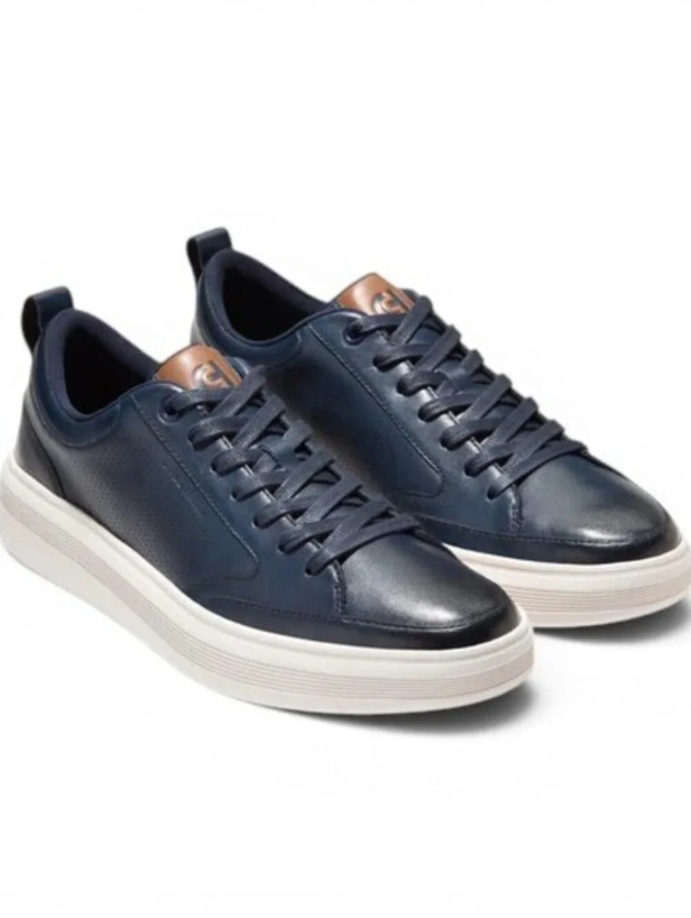 NIB Men's Grand Crosscourt Duopremier Sneakers Navy Blazer/British Tan 10M